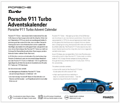 Porsche 911 Turbo Advent Calendar 1:43™